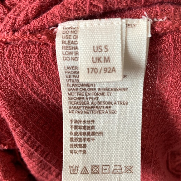 FINAL SALE Free People Serafina Sangria Floral Embroidered Crochet Boho Top M - Picture 10 of 11